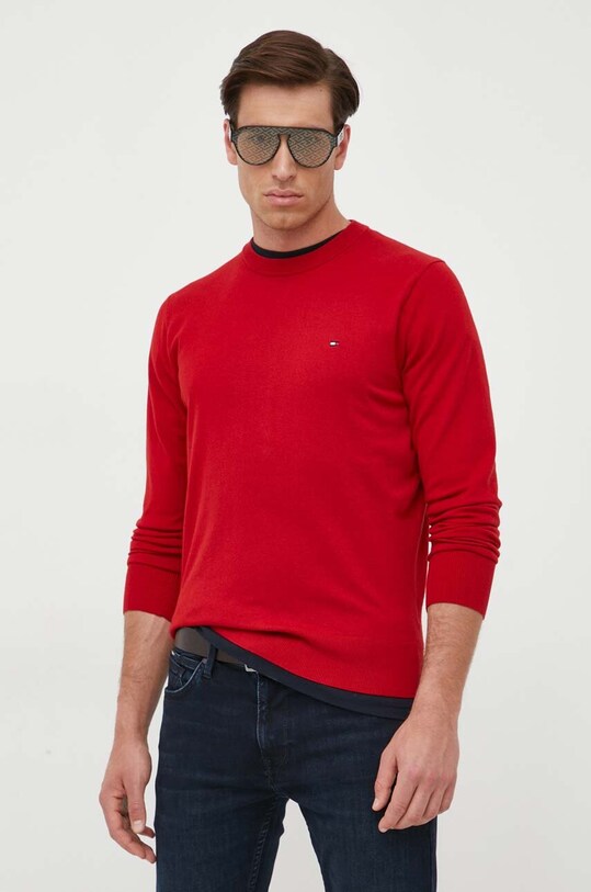 Πουλόβερ Tommy Hilfiger άλλο κόκκινο MW0MW21316