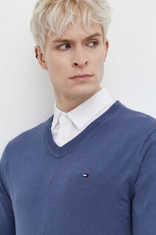 Svetr Tommy Hilfiger modrá MW0MW22349