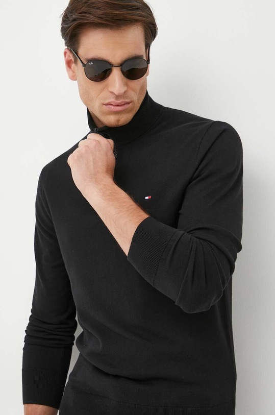 Tommy Hilfiger sweter czarny MW0MW25352
