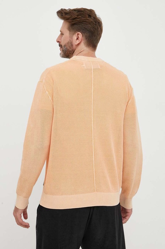 Calvin Klein Jeans sweter bawełniany J30J323540 pomarańczowy AW23