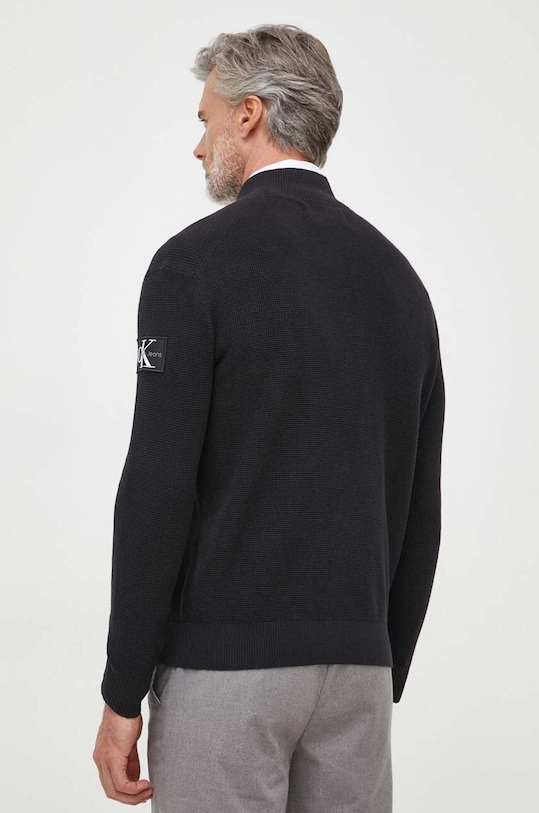Odzież Calvin Klein Jeans sweter bawełniany J30J323814 czarny