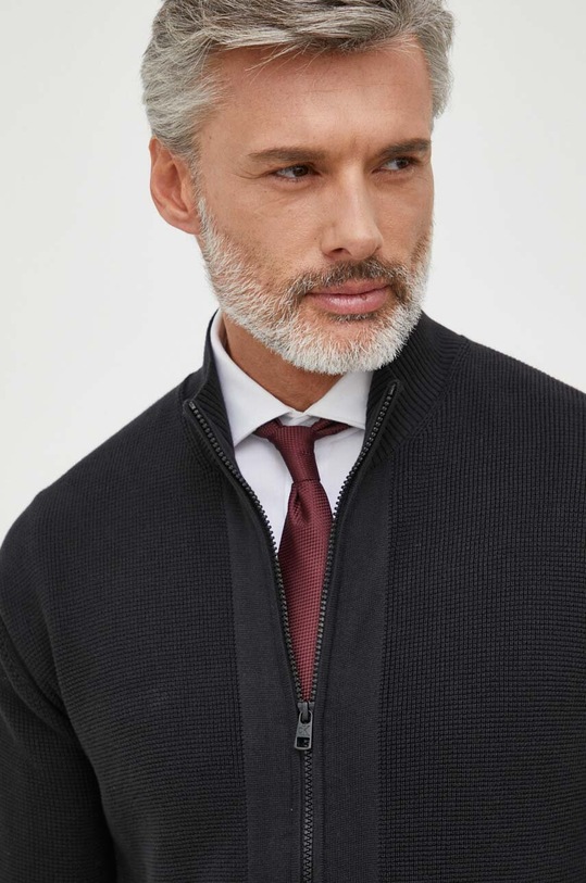 Calvin Klein Jeans sweter bawełniany czarny J30J323814