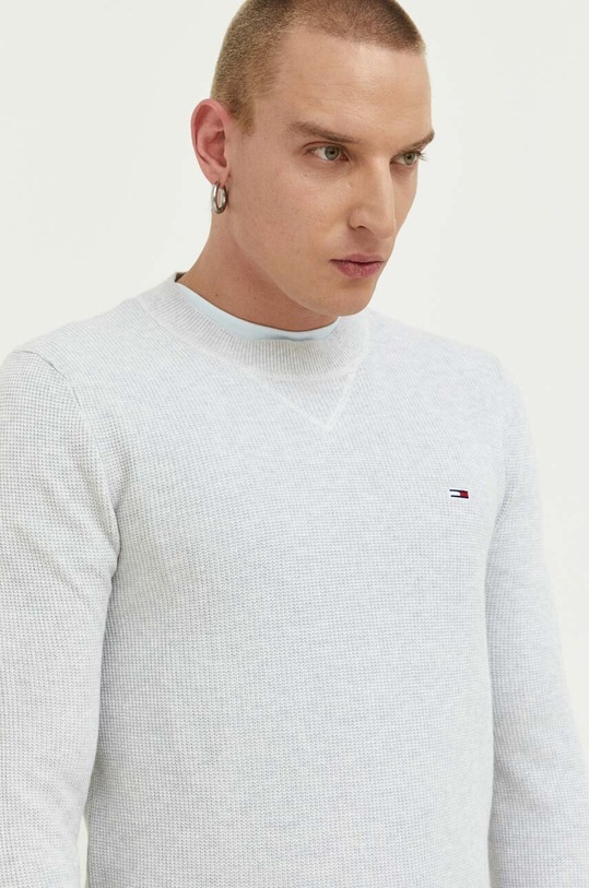 Tommy Jeans sweter bawełniany szary DM0DM16785