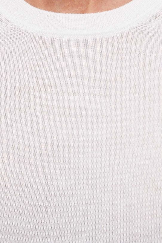 BOSS sweter wełniany 50468239 beżowy
