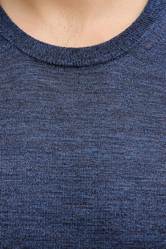 BOSS sweter wełniany 50468239 niebieski