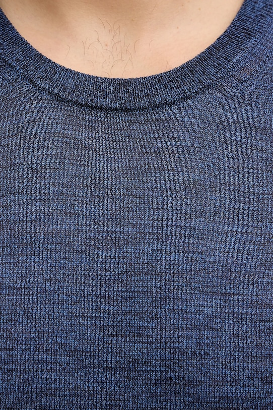 BOSS sweter wełniany 50468239 niebieski