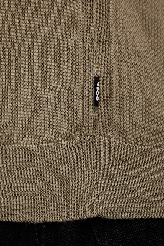 BOSS sweter wełniany 50468239 zielony