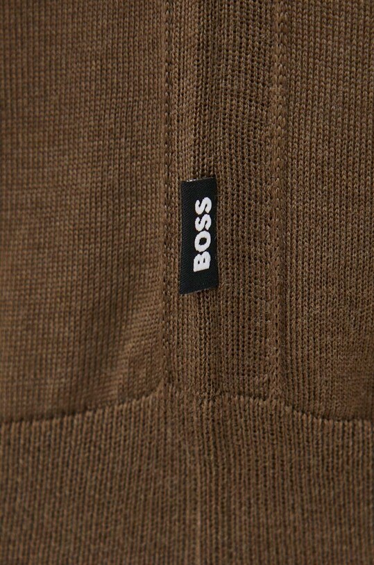 Вовняний светр BOSS 50468239 зелений