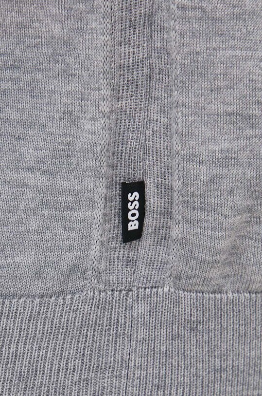 Вовняний светр BOSS 50468239 сірий