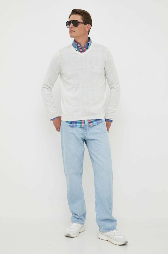 BOSS pulover de lana 50476363 bej NC25