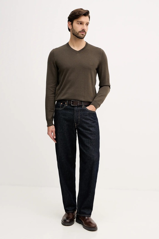 BOSS pulover de lana 50476363 verde NC25