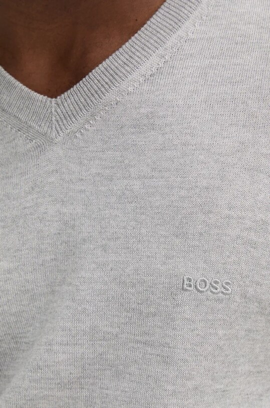 BOSS pulover de lana 50476363 gri