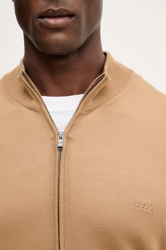 BOSS cardigan din lana 50476347 bej