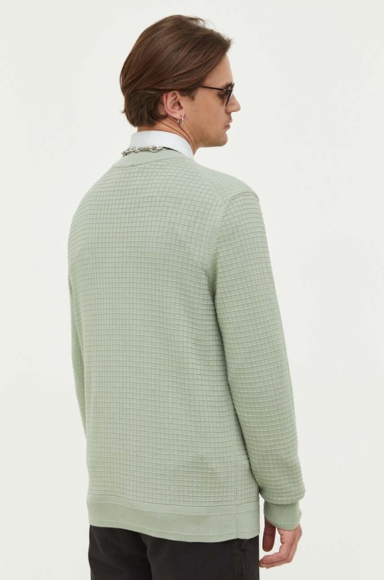 Odzież HUGO sweter bawełniany 50492803 zielony