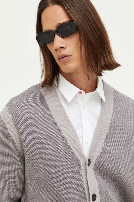 PS Paul Smith kardigan bawełniany wzorzyste fioletowy M2R.213YE.L21864