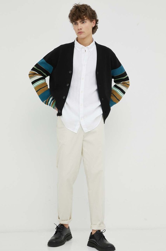 PS Paul Smith kardigan bawełniany M2R.235Y.L21866 czarny AW23