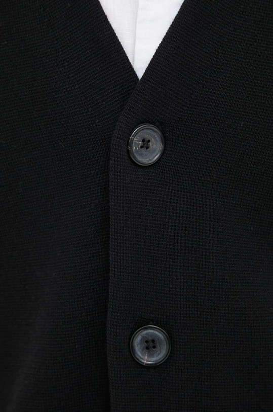 PS Paul Smith kardigan bawełniany M2R.235Y.L21866 czarny