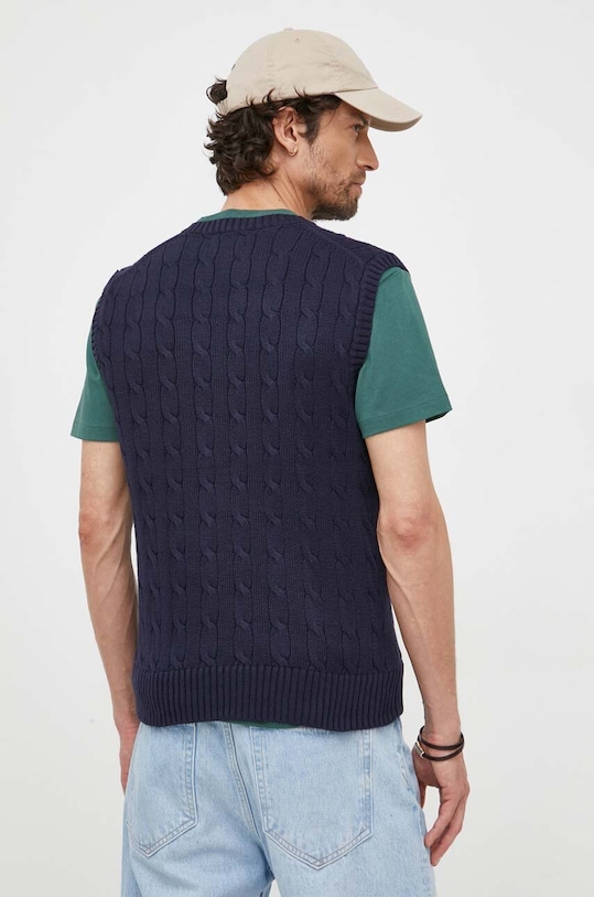Odzież Polo Ralph Lauren kamizelka bawełniana 710860352 granatowy