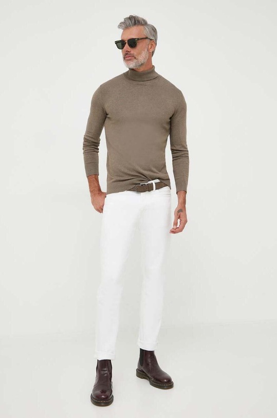 Lindbergh pulóver 30.80094.DK.SAND.MEL zöld AW23