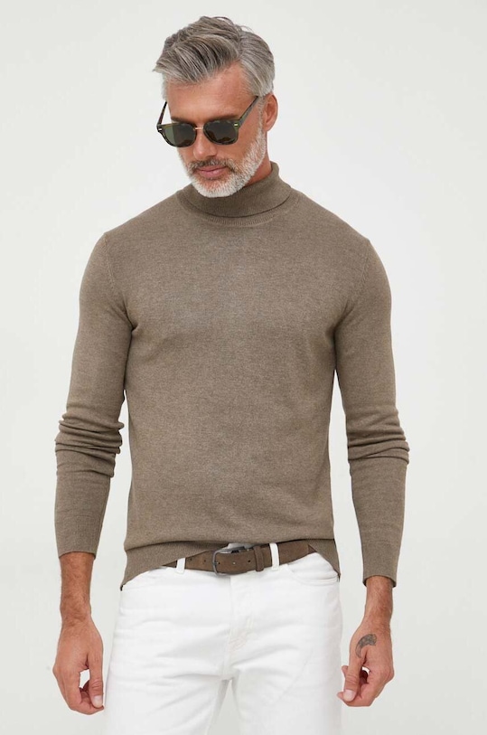 Lindbergh pulóver zöld 30.80094.DK.SAND.MEL