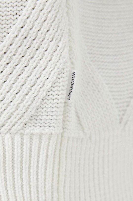 Lindbergh sweter bawełniany 30.804043.OFF.WHITE biały