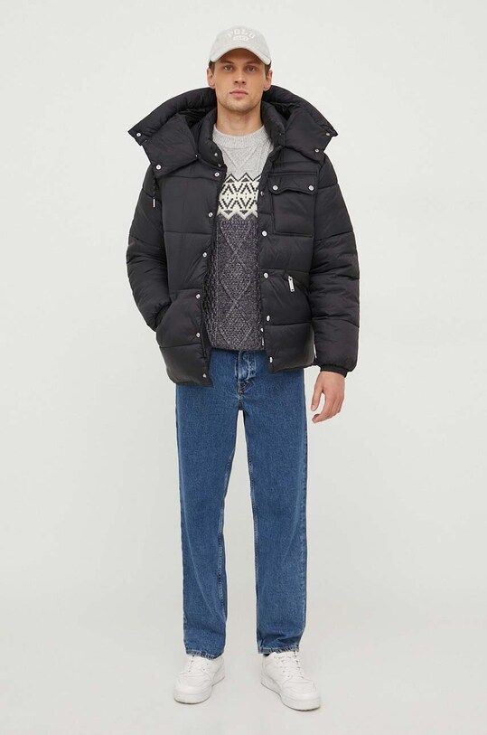 Pulover Lindbergh 30.805002.DK.BLUE.MIX siva AW23