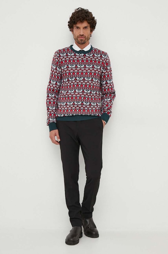 Lindbergh sweter 30.800169.DK.GREEN zielony AW23