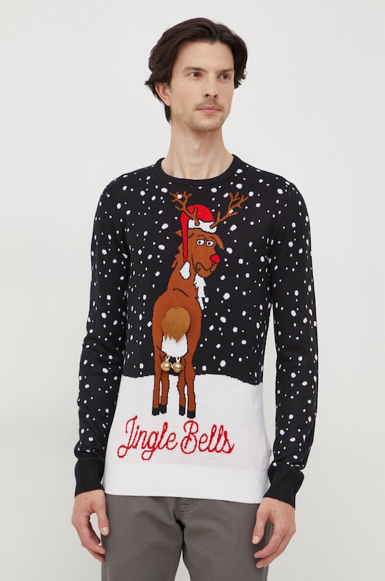 Svetr Lindbergh kulatý černá 30.804019.BLACK