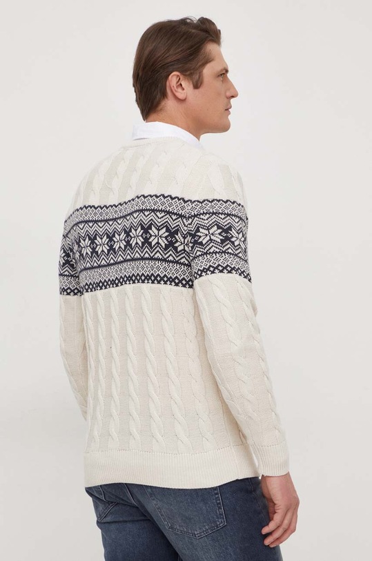 Odzież Lindbergh sweter 30.804081.OFF.WHITE beżowy