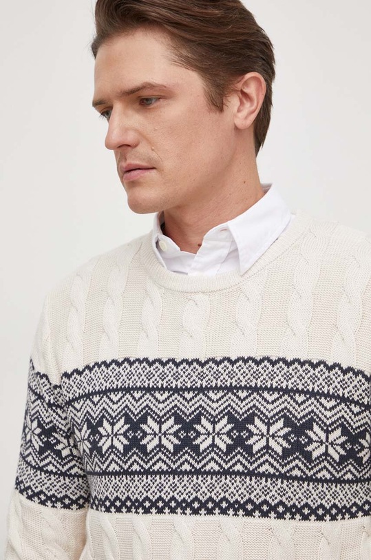 Lindbergh sweter beżowy 30.804081.OFF.WHITE