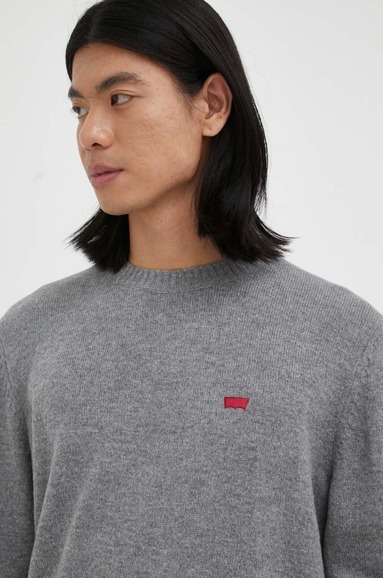 Levi's sweter wełniany szary A4320.0000