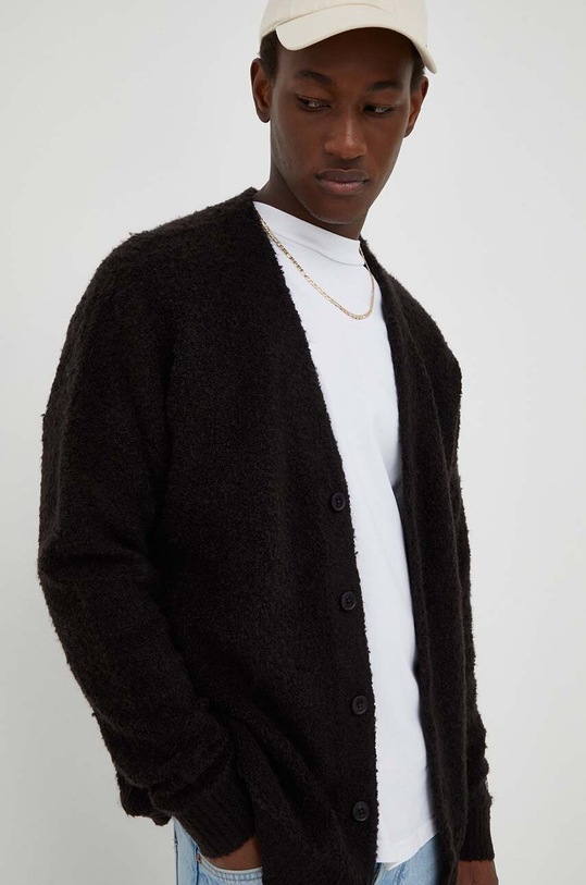 Levi's cardigan din amestec de lana uni negru A0709.0019