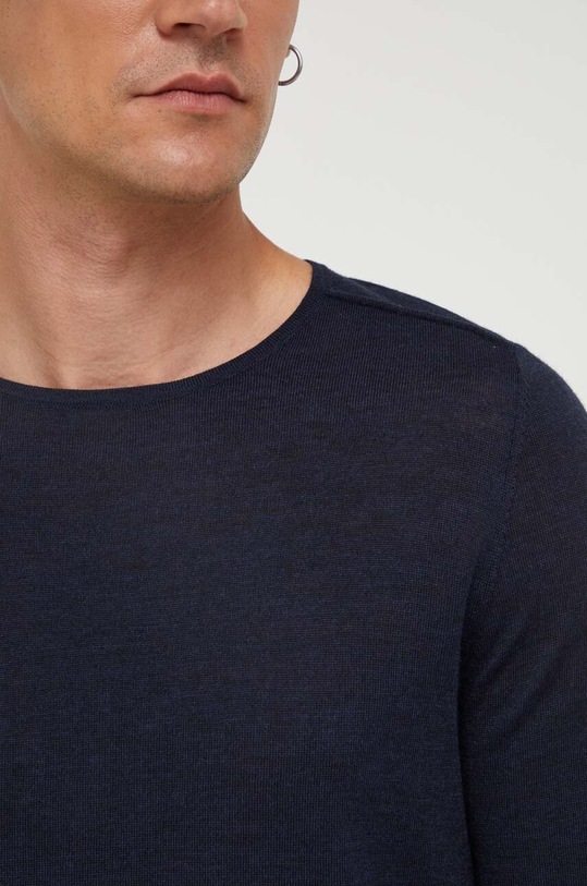 Drykorn sweter wełniany 48867.420003 granatowy