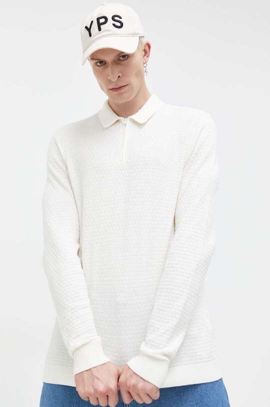 Sveter Hollister Co. so zapínaním béžová KI320.3036.178