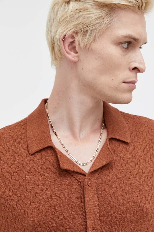 Hollister Co. koszula brązowy KI320.3040.702