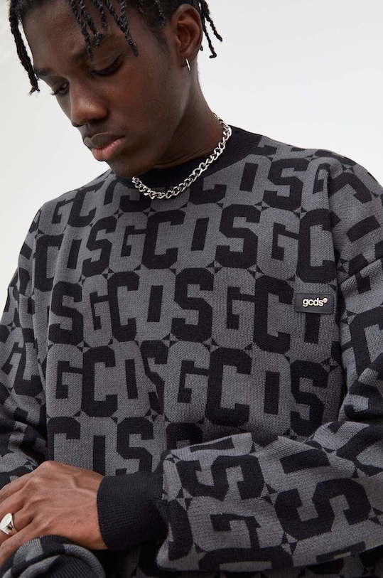 Ρούχα Μάλλινο πουλόβερ GCDS FW23M380704 μαύρο