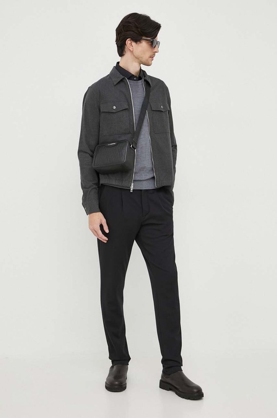 Μάλλινο πουλόβερ Michael Kors CR1601Y7AP γκρί AW23