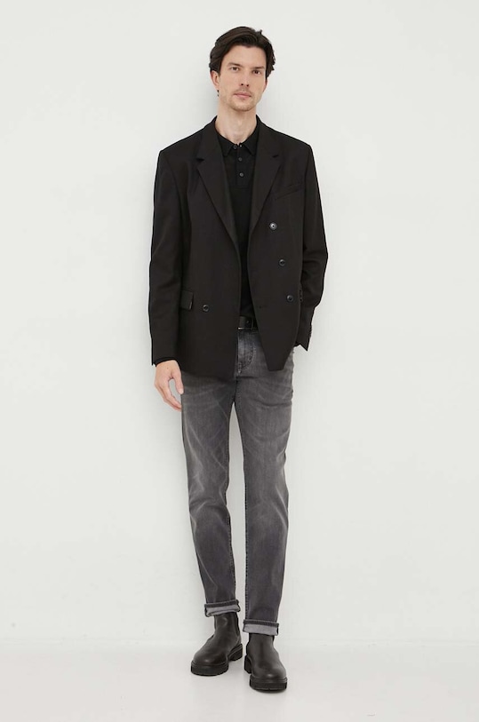 Vlněný svetr Michael Kors CF260727AP černá AW23