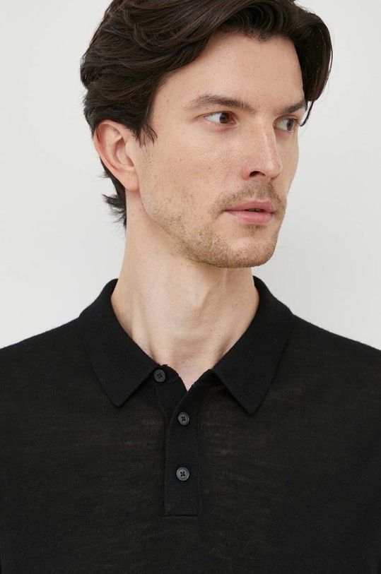 Vlněný svetr Michael Kors černá CF260727AP