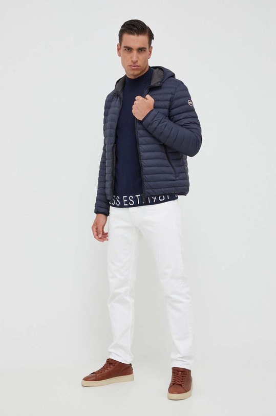 Pulover s dodatkom svile Guess M3BR18.Z38V2 mornarsko plava AW23