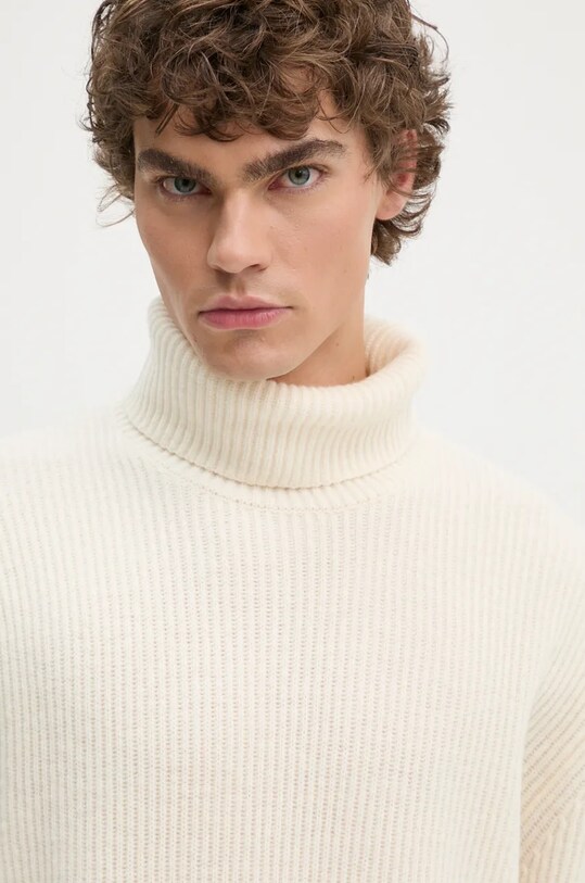 Вовняний светр Les Deux бежевий LDM310047