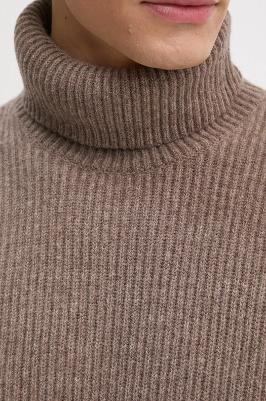 Vlněný svetr Les Deux LDM310047 béžová