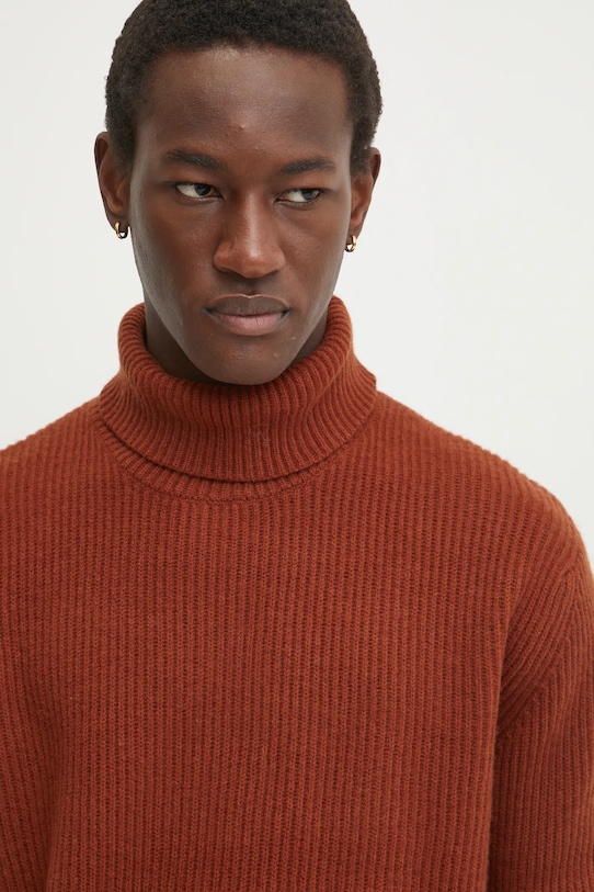 Вовняний светр Les Deux помаранчевий LDM310047