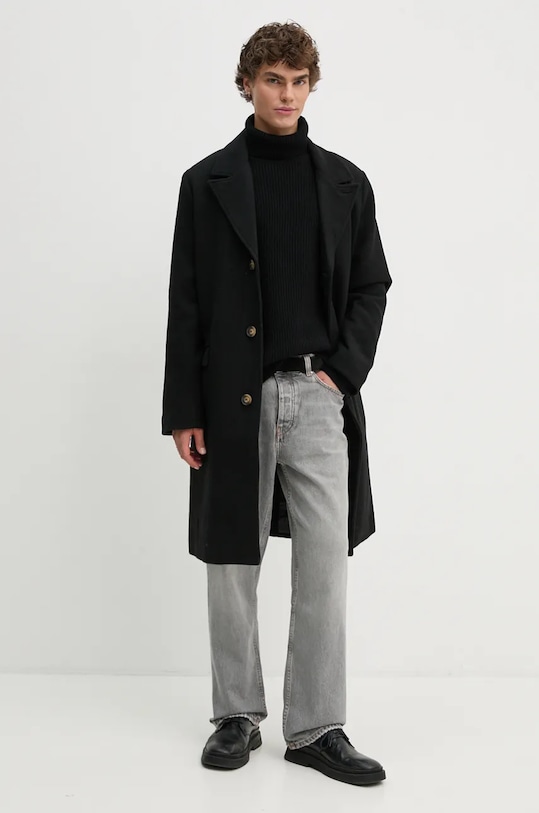 Шерстяной свитер Les Deux LDM310047 чёрный AW24