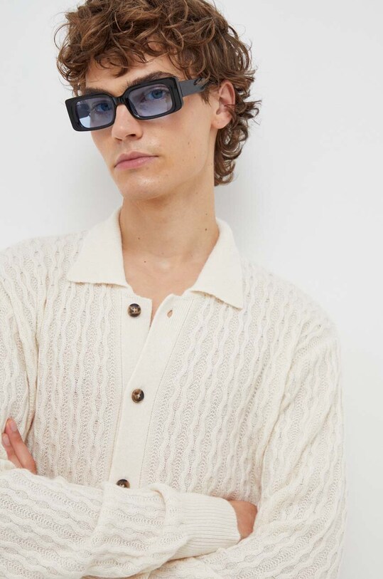 Μάλλινη ζακέτα Les Deux μπεζ LDM310092