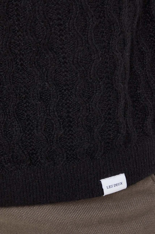Μάλλινη ζακέτα Les Deux LDM310092 μαύρο