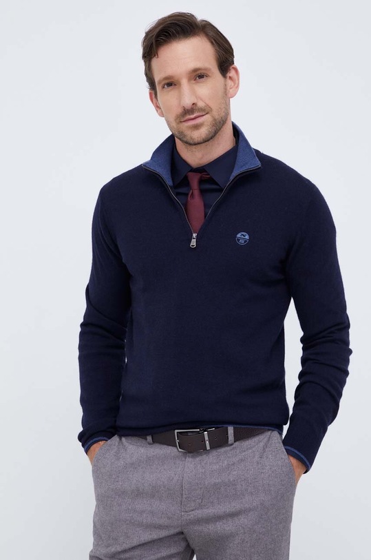 Πουλόβερ με μείγμα κασμίρ North Sails 699861 μπλε AW23