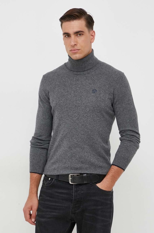 North Sails sweter z domieszką wełny z domieszką wełny szary 699862