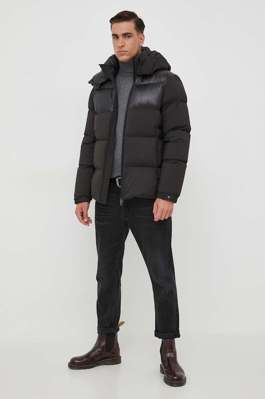 North Sails sweter z domieszką wełny 699862 szary AW23