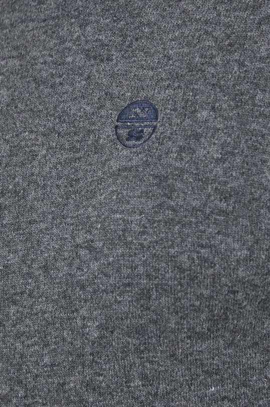 North Sails sweter z domieszką wełny 699862 szary